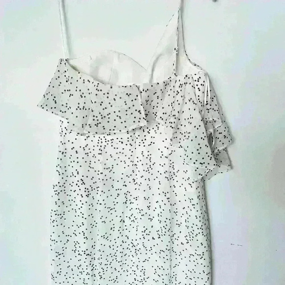 NEW! Keepsake Embrace Me White Polka Dot One Shoulder Maxi Dress - Picture 8 of 10